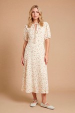 Dorothy Perkins Floral Midi Dress Womens Occasion Dresses