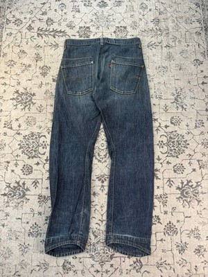 Levis Engineered Jeans Mens W32 L32 Dark Indigo Twisted Seam Y2K Vintage