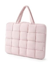 13-14 Inch Laptop Case, Portable Puffy Laptop Sleeve with 13-14 inch Pink