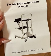 Electric Lift Patient Transfer Chair, Transfer Wheelchair Patient Lift Hydraulic