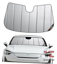 Windshield Sun Shade EV Fastback , Matte Silver for Polestar 2 2021-2026