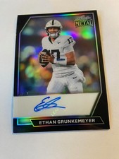 2026 Leaf Metal  Ethan Grunkemeyer Auto Black Card Virginia Tech QB SSP #1/2
