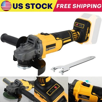 107mm Cordless Angle Grinder Brushless For Dewalt 20V Max Battery Cut Off Tool