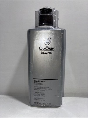 Sealed Ozonio Blond Hair Tinting Mask, Remove Yellow,Hydrate + Repair 16.9fl Oz