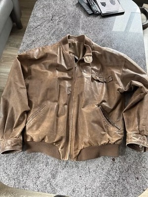 C. Comberti Wild Lederjacke Herren Größe 48, Beige, 1 Woche Rückgaberecht