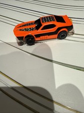 Tyco Ford Mustang Orange NOS Slot Car Tested Runs Great lighted chassis
