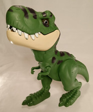 T-Rex Green Dinosaur Roaring Working sound  lights 9" Figure Toy