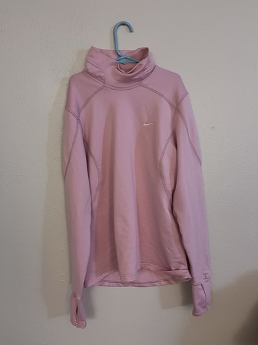 Pink Nike Pro Dri-FIT long-sleeve athletic training top