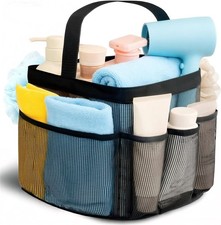Mesh Shower Caddy Portable for College Dorm Room Essentials for Girls with 9