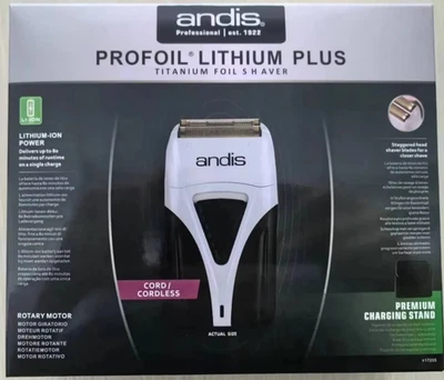 NEW Andis TS-2 Pro Foil Lithium Plus Titanium Foil Shaver Men Electric Shaver.
