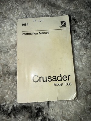 1984 T303 Crusader Cessna Information Manual Original  Manual OEM Rare