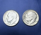 (Lot of 2) Two 1964-P Roosevelt Silver Dimes 90% Silver-You Grade