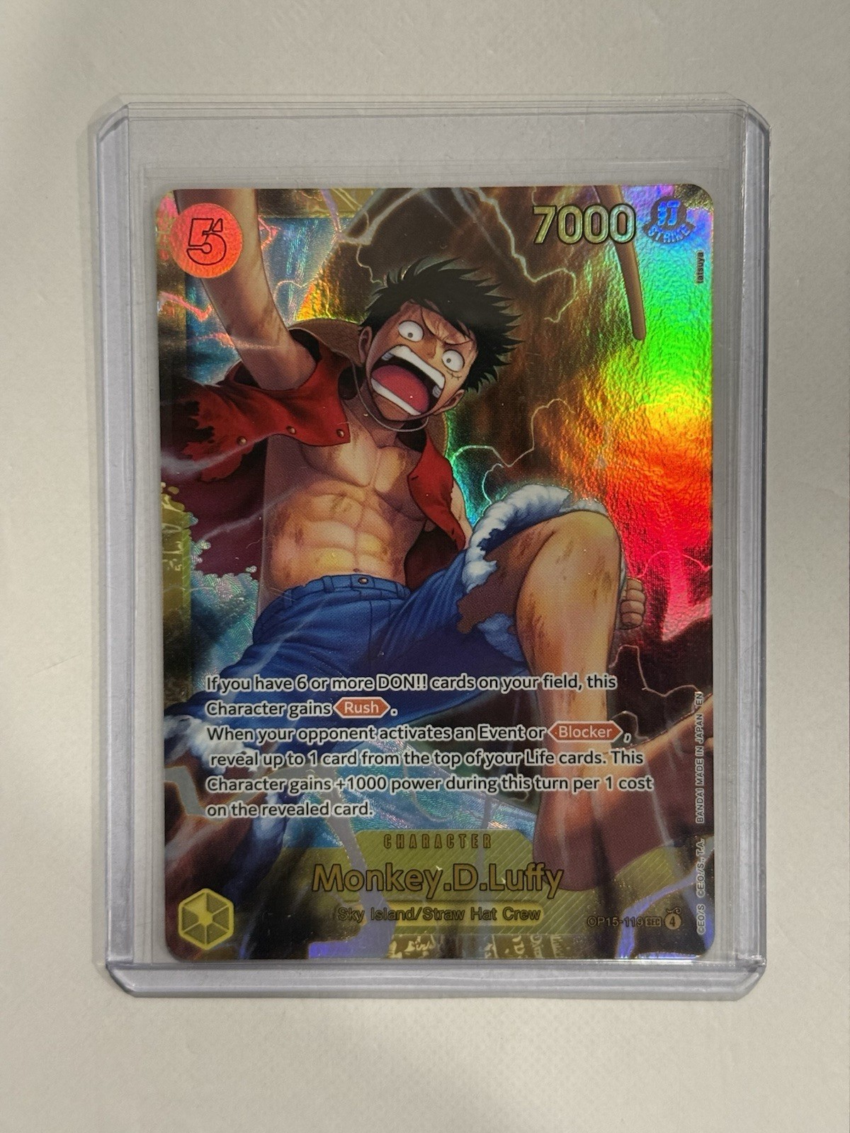 Monkey.D.Luffy 2026 Adventure on Kami's Island #OP15-119 Secret