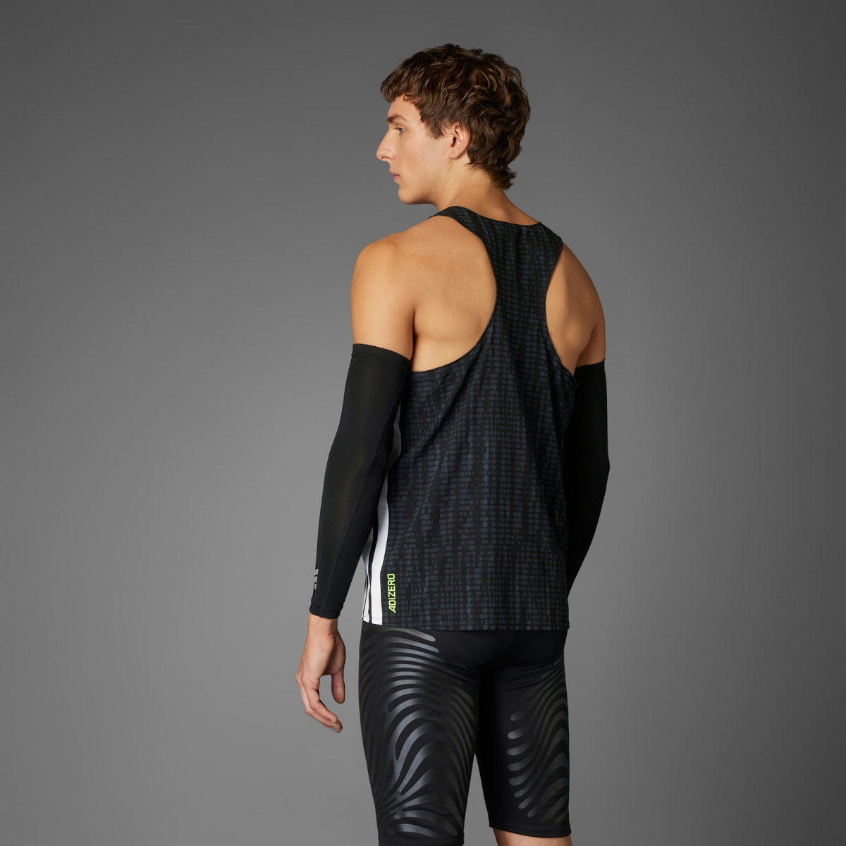 ADIZERO SINGLET＆ランニングパンツ adidas adizero running singlet Carbon Black JN0298 Japan Size | eBay