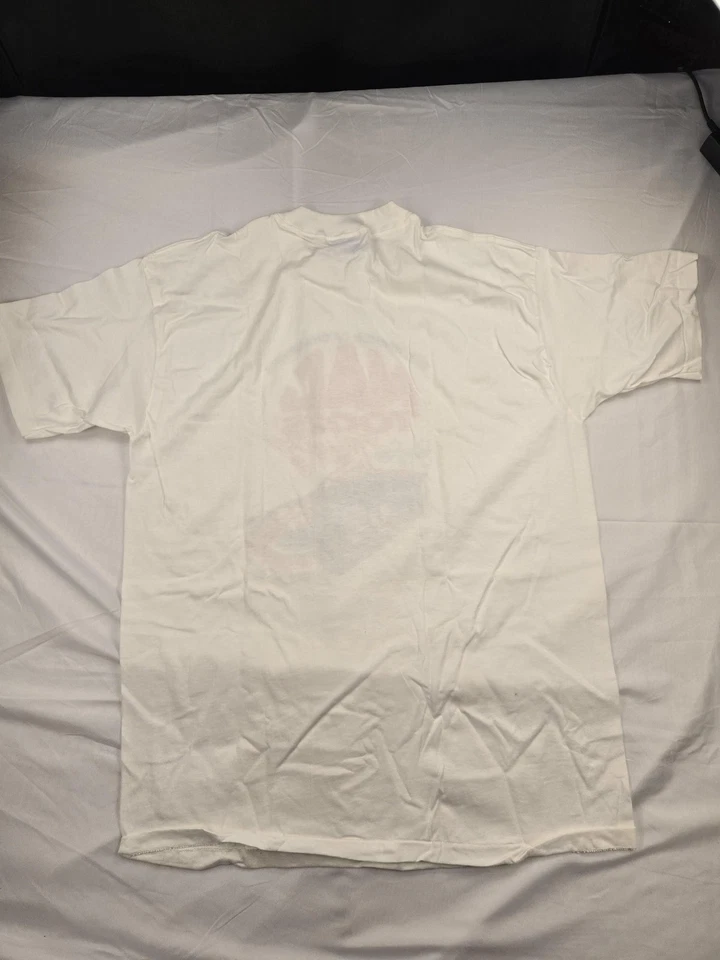 Camisa de carreras vintage MAC Tools para hombre XL blanca NASCAR Richard Petty STP 90s Foto 4 de 4