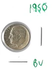 Coin United States 10 Cents (Roosevelt) 1950 KM195, ASW .0723