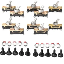 10X 12V SPST Solid Metal Toggle Switch ON/OFF Single Pole for Marine /Automotive
