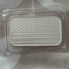 American USA Flag Stars Stripes 1 oz Ounce Fine 999 Silver Art Bar Patriotic