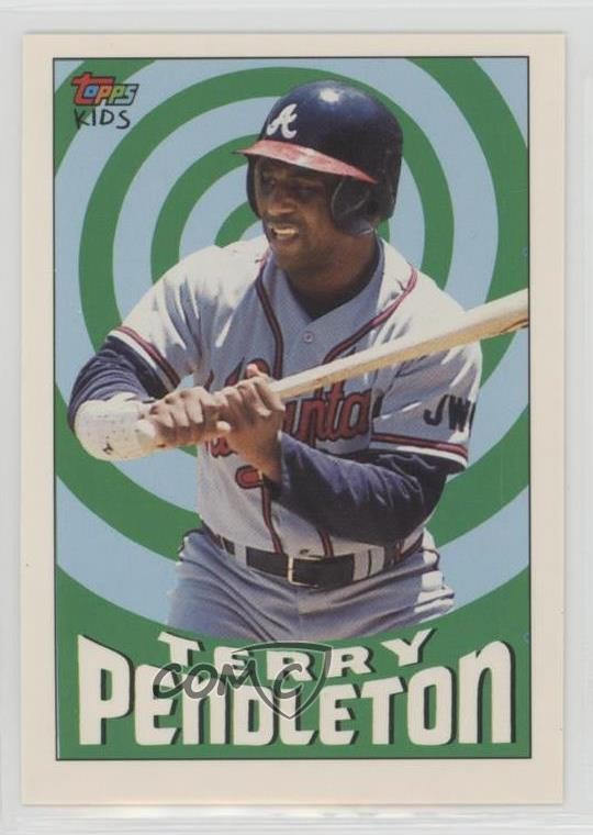 1992 Topps Kids Terry Pendleton #33 g0h