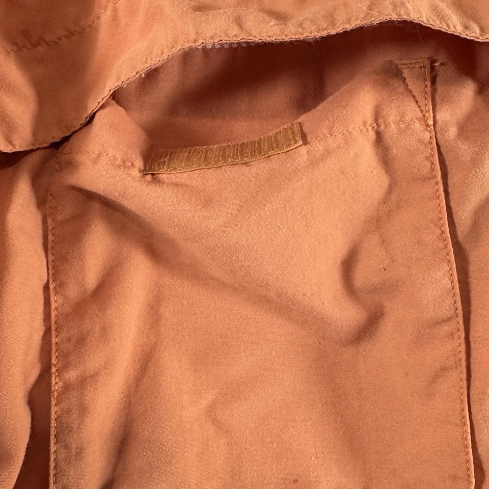 L.L. Bean Fishing Shirt Mens XL Orange Long Sleeve Vented Outdoor Nylon Blend - Image 4 of 4