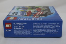 LEGO City: Fire Chief Car (60001) Brand New & Factory Sealed