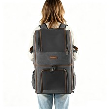 2 in 1 Rolling Pet Backpack Carrier With Wheels Breathable Shoulder Bag for Cats