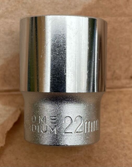 22mm 1/2" Drive Metric 12 Point bi-hex Socket Chrome Vanadium CR-V