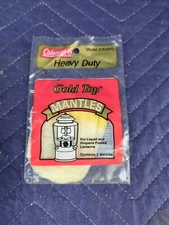 Vintage Coleman Gold Top Heavy Duty Mantles Model #21A101G, Pack of 2 Mantles