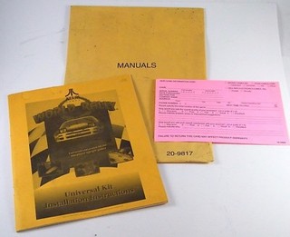 OEM & ORIGINAL ATARI WORLD RALLY UNIVERSAL INSTRUCTIONS TM-391, 1ST PRINT