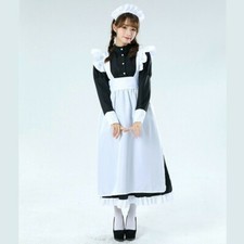 Cameriera Abito Increspatura Lolita Costume Cosplay Classico Inglese Stile Retrò