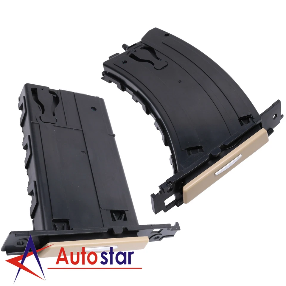 2 peças porta-copos frontais laterais esquerdo e direito bege para BMW 325i 330i 335i 328i M3 - Imagem 2 de 4