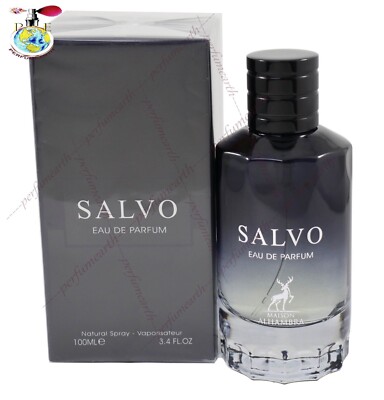 Salvo By Maison Alhambra Lattfa 3.4/3.3 oz Edp Spray For Men New In Box