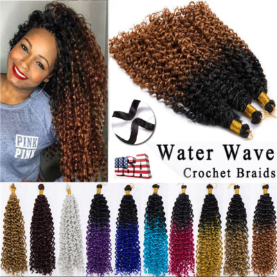 U47067 without tags 100 Real Natural Water Wave Crochet Braids Deep Curl G1N