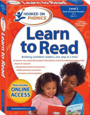 NEW HOOKED ON PHONICS Learn to Read Level 2 Pre-K Ages 3-4 Early Emergent GREAT