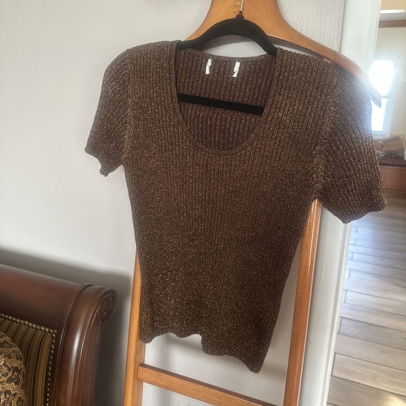 Bronze Women’s Knit Top Unbranded Sz S-M