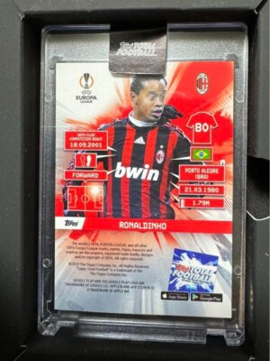 Topps TOTAL FOOTBALL ロナウジーニョ　1/1 2023 Topps Total Football Ronaldinho AC Milan LIMITED Numbered 1