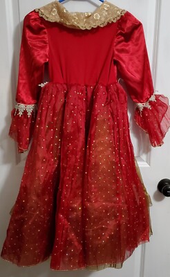 Disney Princess Dress Red & Gold Lace Elaborate Costume Cosplay Sz. Youth Small | eBay Disney Princess Dress Red & Gold Lace Elaborate Costume Cosplay Sz. Youth Small | eBay