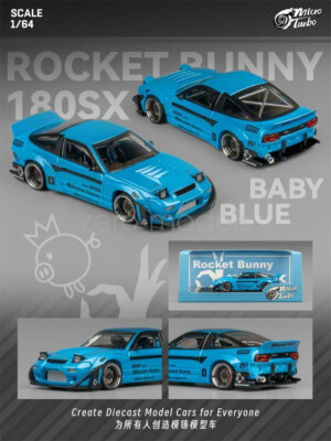 Micro Turbo 1:64 Scale S13 Silvia 180SX Pandem Rocket Bunny