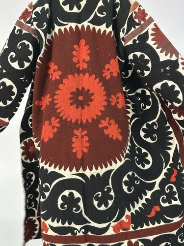Handmade Upcycled Uzbek Suzani Embroidery Chapan Coat/Robe/Kaftan/Kimono Vintage - Picture 8 of 13