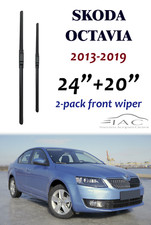 For Skoda Octavia 2013-2019 24"+20" Front Windshield Wiper Blade 2 Pack