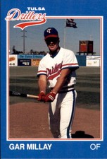 1989 Tulsa Drillers Grand Slam #18 Gar Millay San Diego California Baseball Card