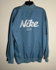 Men's Vintage Nike USA 1/4 Zip Jacket  Embroidered  Center Swoosh  Large