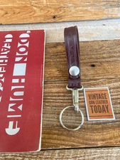 Don Hume Fairfax Brown Basket Police Duty Key Strap w/ Nickel Hardware