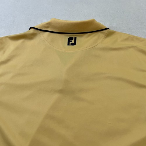 FootJoy FJ Camicia Uomo Grande Giallo Pallido ProDry Superlite Performance Golf Polo - Foto 4 di 7