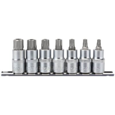 Draper 16334 TX-STAR  Security Socket Bit Set 1/2'' Sq. Dr. 55mm 7 Piece