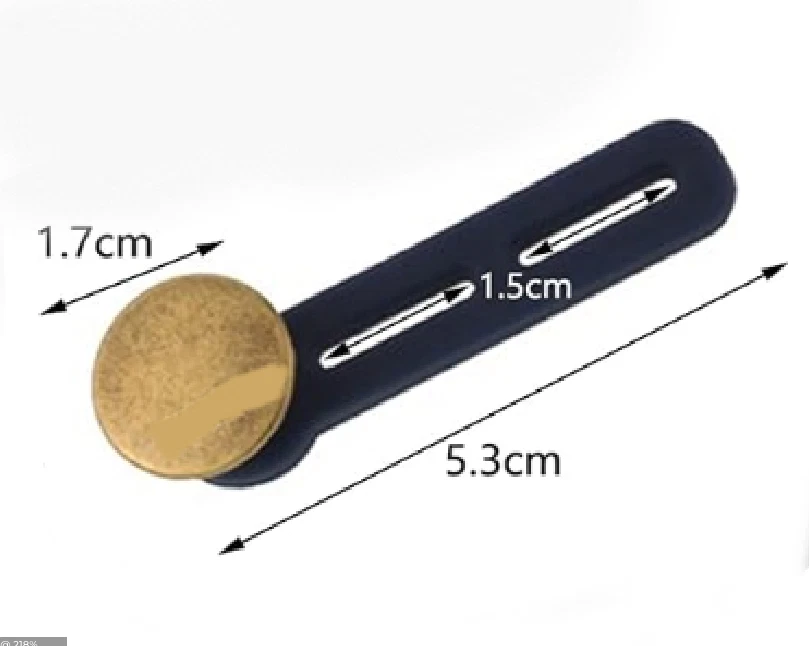 2 XL Waist Extension Pants Jeans Trouser widen Expander Button Elastic Extender - Image 2 of 3