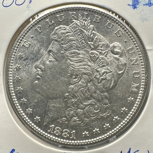 1881-S MORGAN SILVER DOLLAR - GEM BU - MS+++ #A12