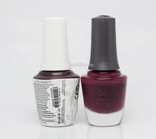Gelish DUO Soak Off Gel Polish + Morgan Taylor Lacquer - #191 A Little Naughty
