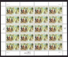 #3316 CALIFORNIA GOLD RUSH MINT SHEET.  F-VF NH. BCV $19