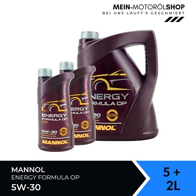 Mannol Energy Formula OP 5W-30 VW BMW MB 229.52/229.51/229.31 5+2 Liter = 7 L